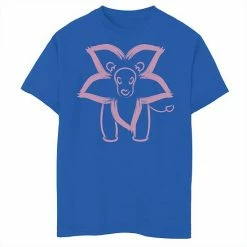 Licensed Character Boys 8-20 Cartoon Network Steven Universe Flower Lion Outline Graphic Tee Black