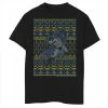 Licensed Character Boys 8-20 DC Comics Batman Action Pose Christmas Sweater Style Graphic Tee Black -Licensed Character Shop unnamed file 42773