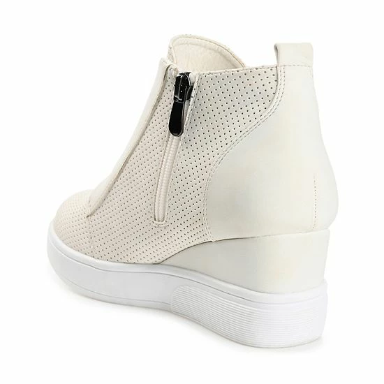 Licensed Character Journee Collection Journee Collection Clara Women's Wedge Sneakers Black 7 Licensed Character Journee Collection Journee Collection Clara Women's Wedge Sneakers Black - Image 5