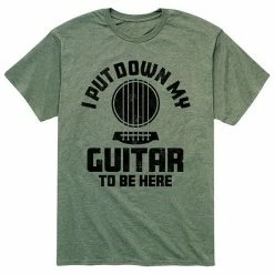 Licensed Character Men's Put Down My Guitar Tee Green -Licensed Character Shop unnamed file 4280