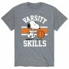 Licensed Character Men's Peanuts Varsity Skills Tee Grey -Licensed Character Shop unnamed file 42896