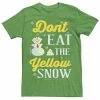 Licensed Character Men's Elf Snowman Don't Eat The Yellow Snow Text Poster Tee -Licensed Character Shop unnamed file 4291