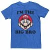 Licensed Character Men's Nintendo I'm The Big Bro Short Sleeve Graphic Tee -Licensed Character Shop unnamed file 4294