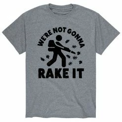 Licensed Character Men's Were Not Gonna Rake It Tee Heather Military Green