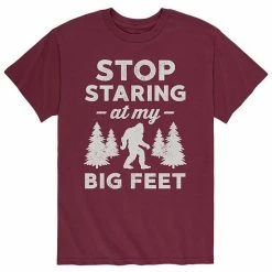 Licensed Character Men's Stop Staring At My Big Feet Tee Red 7 Licensed Character Men's Stop Staring At My Big Feet Tee Red -Licensed Character Shop unnamed file 4298