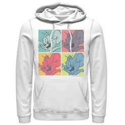 Licensed Character Mens Tom And Jerry Pop Art Box Up Hoodie