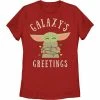Licensed Character Juniors' The Mandalorian Baby Yoda Christmas Lights Tee -Licensed Character Shop unnamed file 4308