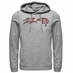 Licensed Character Men's ZZ Top Red Text Logo Graphic Hoodie