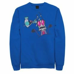Licensed Character Men's Nickelodeon Invader Zim Gir Pulling Zim's Antennas Portrait Sweatshirt Red -Licensed Character Shop unnamed file 43204