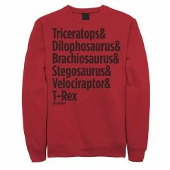 Licensed Character Men's Jurassic Park Dinosaur Names Sweatshirt Royal -Licensed Character Shop unnamed file 43210