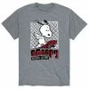 Licensed Character Men's Peanuts Skate Gear Tee Charcoal -Licensed Character Shop unnamed file 43264