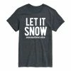 Licensed Character Men's Let It Snow Somewhere Else Tee Blue -Licensed Character Shop unnamed file 43273