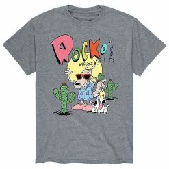 Licensed Character Men's Rocko's Modern Life Rocko In The Desert Tee Grey 2 -Licensed Character Shop unnamed file 43296