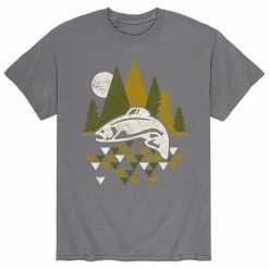 Licensed Character Men's Trout Mountain Tee Grey
