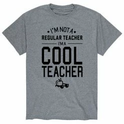 Licensed Character Men's Im Not A Regular Teacher Tee Grey -Licensed Character Shop unnamed file 43308