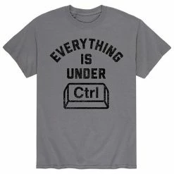 Licensed Character Men's Everything Is Under Control Tee Grey