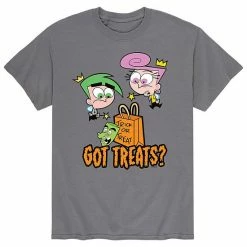 Licensed Character Men's Fairly Odd Parents Got Treats Tee Grey 2