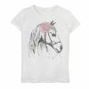 Licensed Character Girls 7-16 Horse Love Floral Portrait Graphic Tee -Licensed Character Shop unnamed file 4338