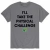 Licensed Character Men's Double Dare Physical Challenge Big Text Tee Grey -Licensed Character Shop unnamed file 43384