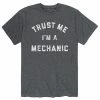 Licensed Character Men's Trust Me I'm A Mechanic Tee Heather Blue -Licensed Character Shop unnamed file 43403