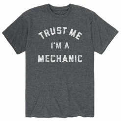 Licensed Character Men's Trust Me I'm A Mechanic Tee Heather Blue -Licensed Character Shop unnamed file 43404