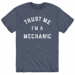 Licensed Character Men's Trust Me I'm A Mechanic Tee Heather Blue -Licensed Character Shop unnamed file 43405