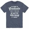 Licensed Character Men's Graduate On Time Tee Grey -Licensed Character Shop unnamed file 43412