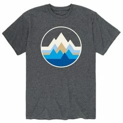 Licensed Character Men's Geo Mountain Circle Tee Blue -Licensed Character Shop unnamed file 43423