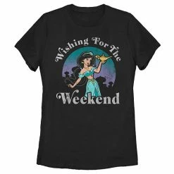 Licensed Character Disney's Aladdin Juniors' Jasmine Wishing For The Weekend Tee