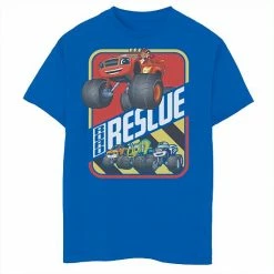 Licensed Character Girls 6-16 Blaze And The Monster Machines All Speed No Limits Short Sleeve Tee Royal -Licensed Character Shop unnamed file 43473