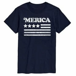 Licensed Character Men's Merica Tee Navy -Licensed Character Shop unnamed file 43495