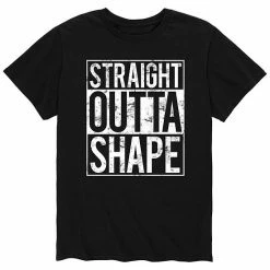 Licensed Character Men's Striaght Outta Shape Tee Blue -Licensed Character Shop unnamed file 43506