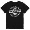 Licensed Character Men's World Okayest Boyfriend Tee Blue -Licensed Character Shop unnamed file 43507