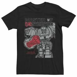 Licensed Character Men's Transformers Megatron Master Of Destruction Color Pop Tee