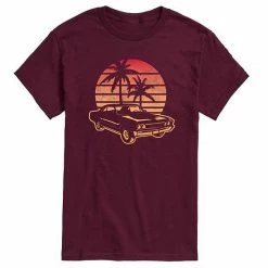 Licensed Character Men's Classic Car And Sunset Tee Red -Licensed Character Shop unnamed file 4361