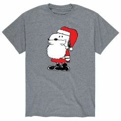 Licensed Character Men's Peanuts Santa Dog Tee Heather Military Green