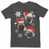 Licensed Character Men's Pug Christmas Graphic Tee -Licensed Character Shop unnamed file 4380