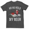 Licensed Character Men's Santa Ho Ho Hold My Beer Graphic Tee -Licensed Character Shop unnamed file 4381