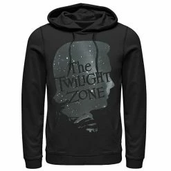 Licensed Character Men's The Twilight Zone Galactic Icon Face Profile Hoodie