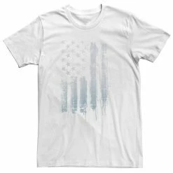 Licensed Character Big & Tall Americana Rustic American Flag Paint Drip Tee Black