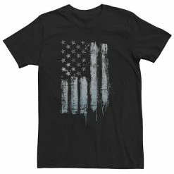 Licensed Character Big & Tall Americana Rustic American Flag Paint Drip Tee Black -Licensed Character Shop unnamed file 4393