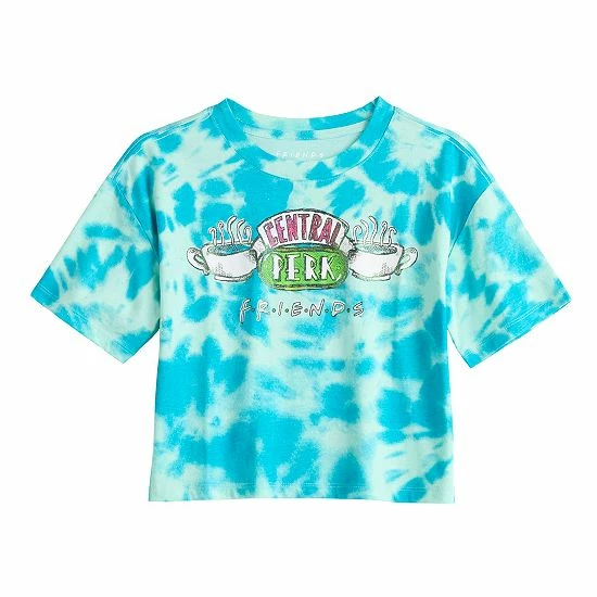 Licensed Character Girls 7-16 Friends Central Perk Dye Graphic Meet & Greet Top 3 Licensed Character Girls 7-16 Friends Central Perk Dye Graphic Meet & Greet Top