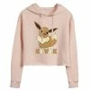 Licensed Character Juniors' Pokémon Cute Eevee Pose Cropped Graphic Hoodie -Licensed Character Shop unnamed file 4396