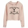 Licensed Character Juniors' Yellowstone "Dutton Ranch" Arrows Cropped Graphic Hoodie -Licensed Character Shop unnamed file 4397
