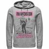 Licensed Character Men's Universal Monsters Old Franky Poster Hoodie White