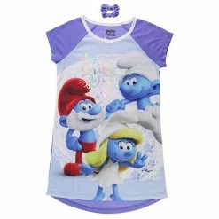 Licensed Character Girls 4-12 Smurfs Nightgown