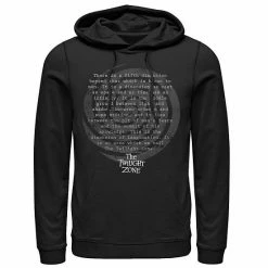 Licensed Character Men's Twilight Zone Opening Narration Quote Hoodie