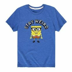 Licensed Character Boys 8-20 Spongebob SquarePants Stay Weird Graphic Tee Green -Licensed Character Shop unnamed file 44026