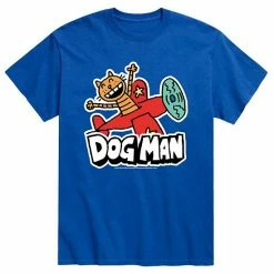 Licensed Character Men's Dog Man Cat Kid Flying Tee Royal Blue -Licensed Character Shop unnamed file 44038
