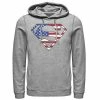 Licensed Character Men's DC Comics Superman American Flag Logo Fill Hoodie -Licensed Character Shop unnamed file 44060